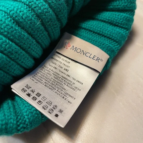 Moncler Wool Beanie with Pom Pom - Picture 4 of 6